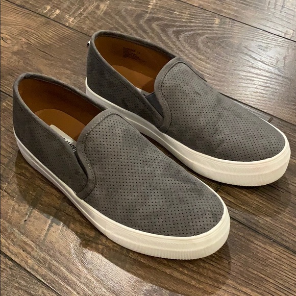 Steve Madden Shoes - Steve Madden Klarissa Gray Slip On Sneakers